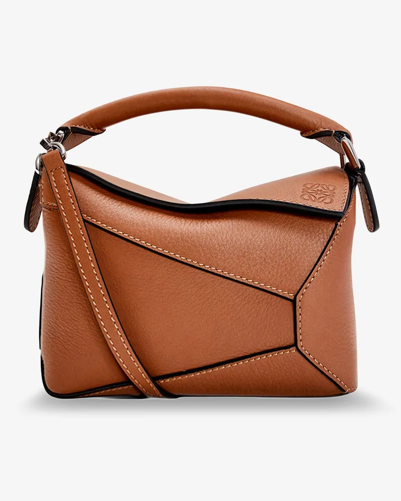 Loewe Puzzle Edge Mini leather handbag -  - gender_Woman Brown