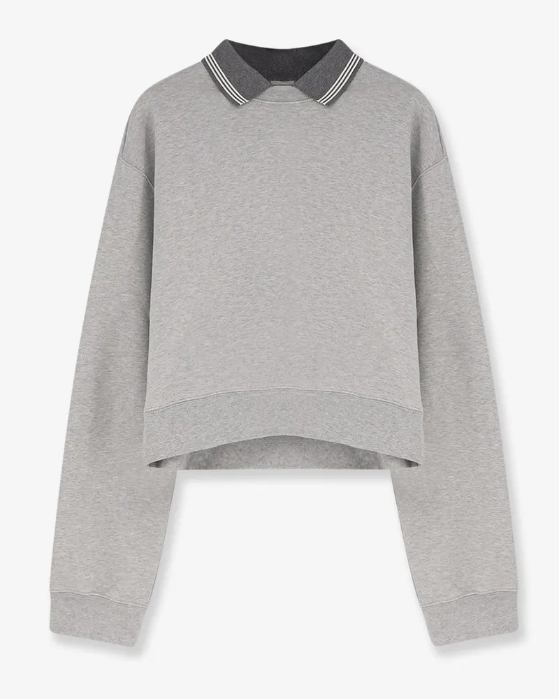Miu Miu Mélange cotton sweatshirt -  - gender_Woman Grey
