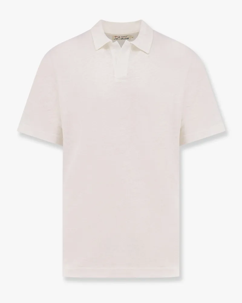 MC2 Saint Barth Fraser linen polo shirt -  - gender_Man White