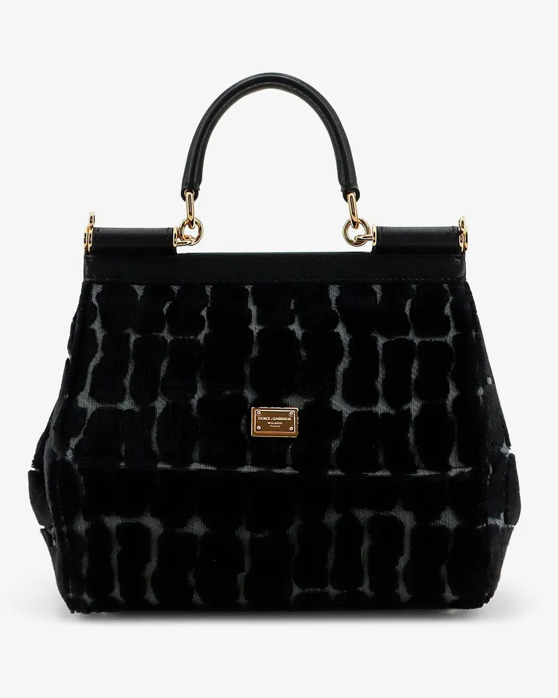 Dolce & Gabbana Sicily velvet handbag -  - gender_Woman Black