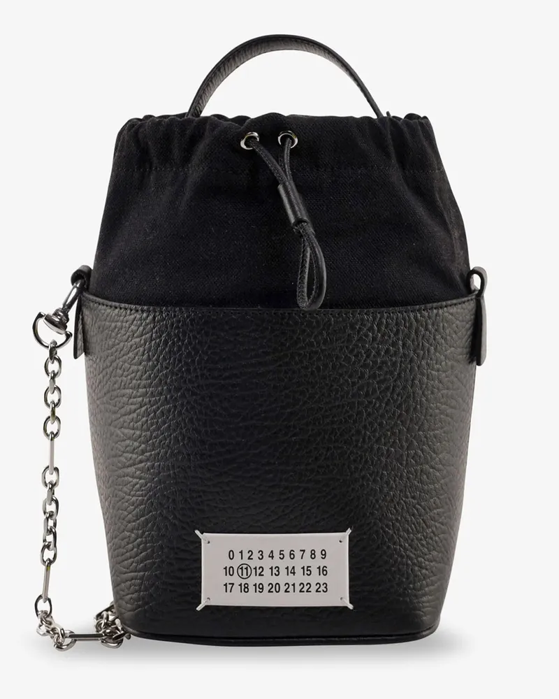 Maison Margiela 5AC Bucket Small leather bucket bag -  - gender_Woman Black