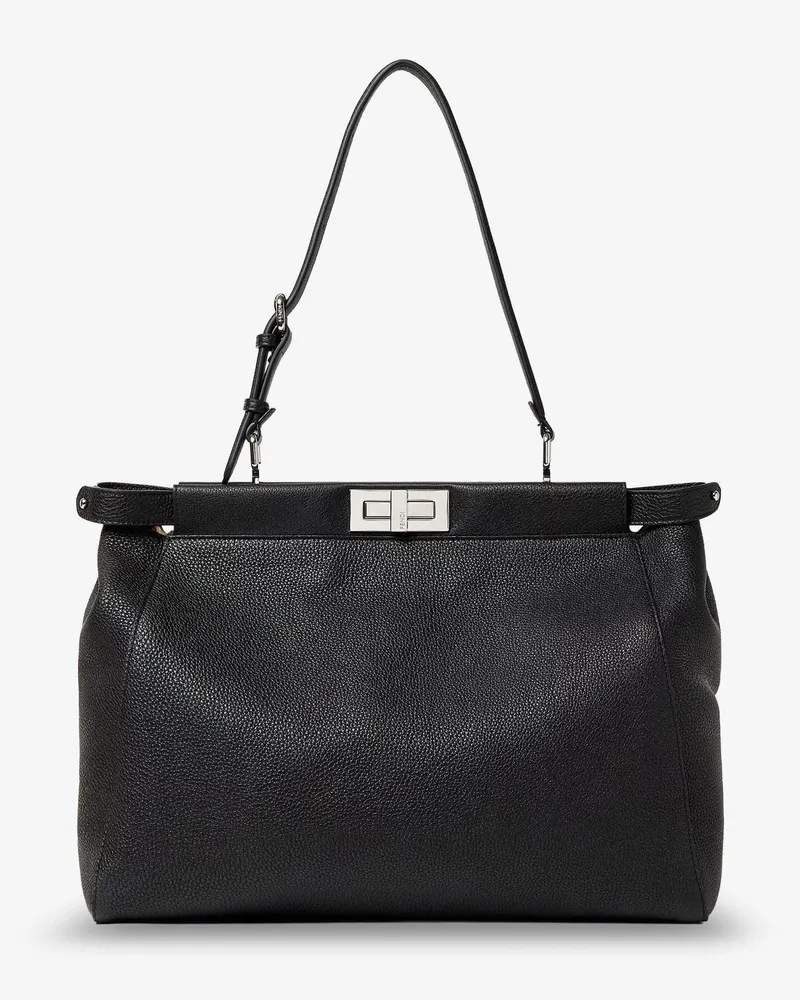 Fendi My Peekaboo Large leather Crossbody bag -  - gender_Man Black