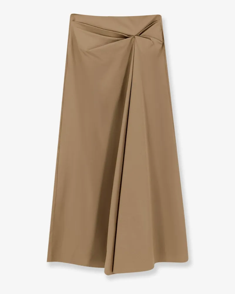 Max Mara Mxmpaggi cotton blend skirt -  - gender_Woman Brown