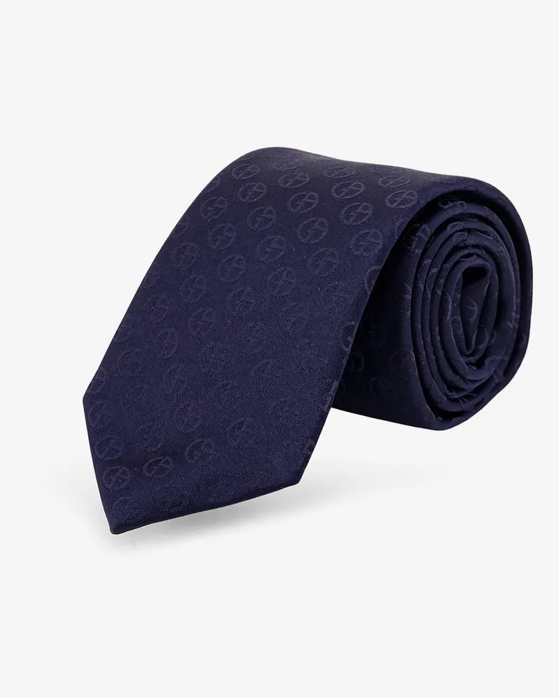 Giorgio Armani Silk tie -  - gender_Man Blue