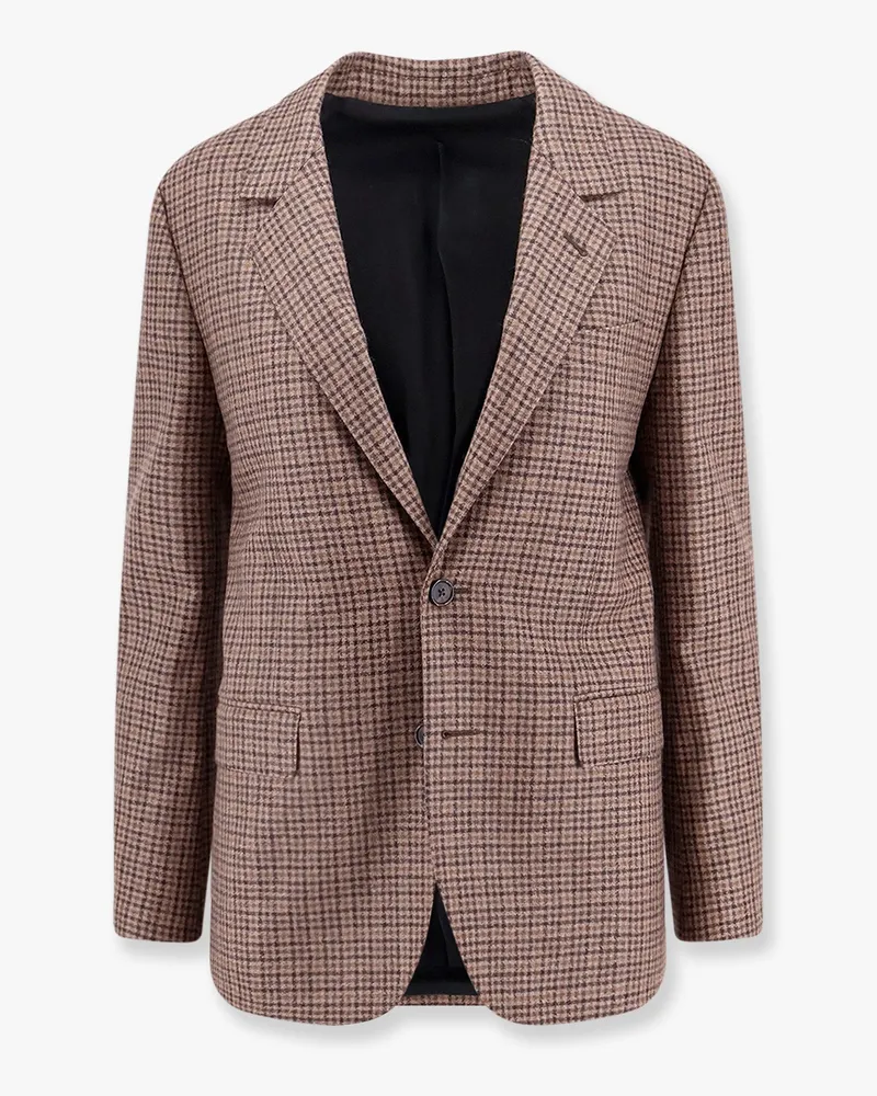 Celine Cashmere blazer with suede patch detail -  - gender_Woman Brown