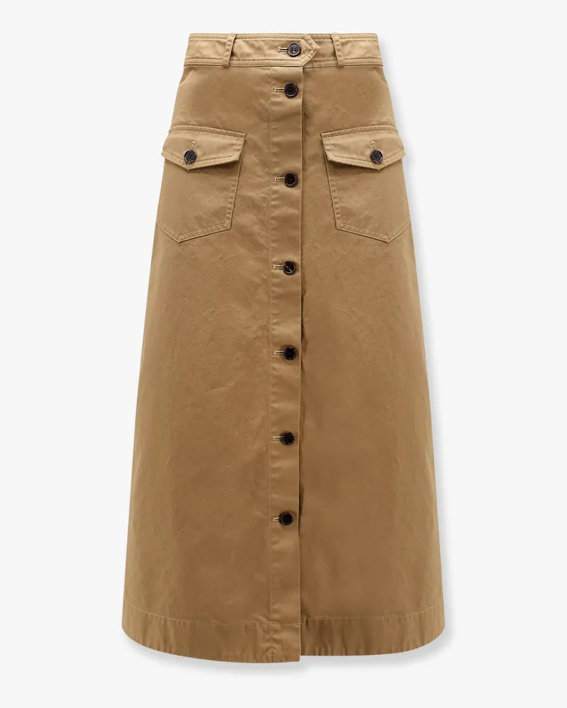 Saint Laurent Serge cotton midi skirt -  - gender_Woman 