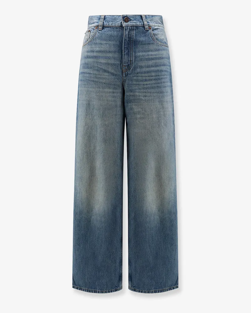 Chloé Blue denim jeans with logo label on the back -  - gender_Woman Blue