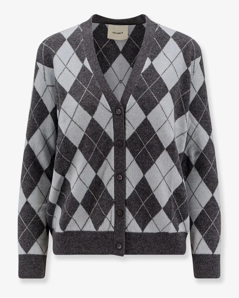 Lisa Yang Raelyn Sparkle Jacquard cardigan -  - gender_Woman Grey