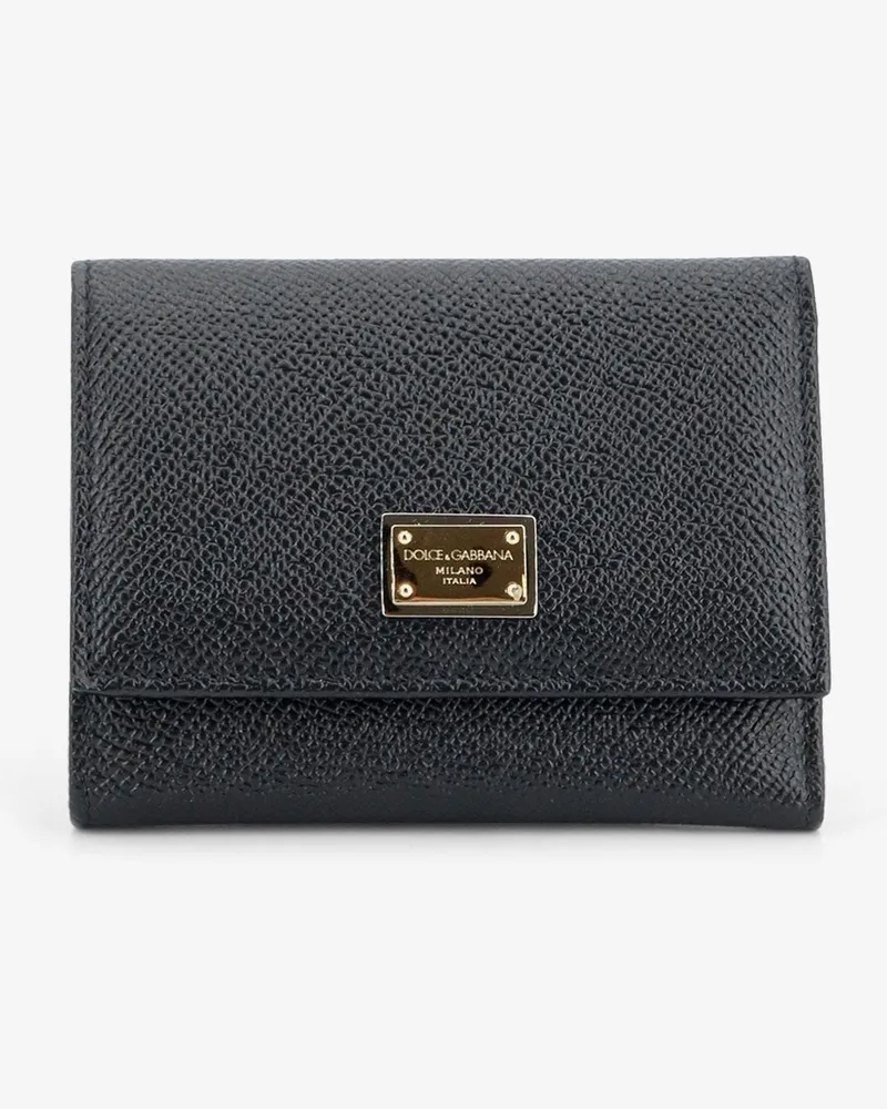 Dolce & Gabbana Hammered leather wallet -  - gender_Woman Black