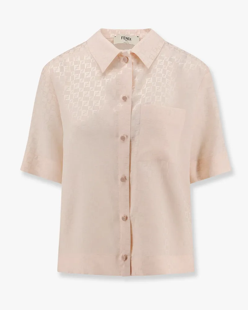 Fendi Jacquard silk shirt with ff chess motif -  - gender_Woman 