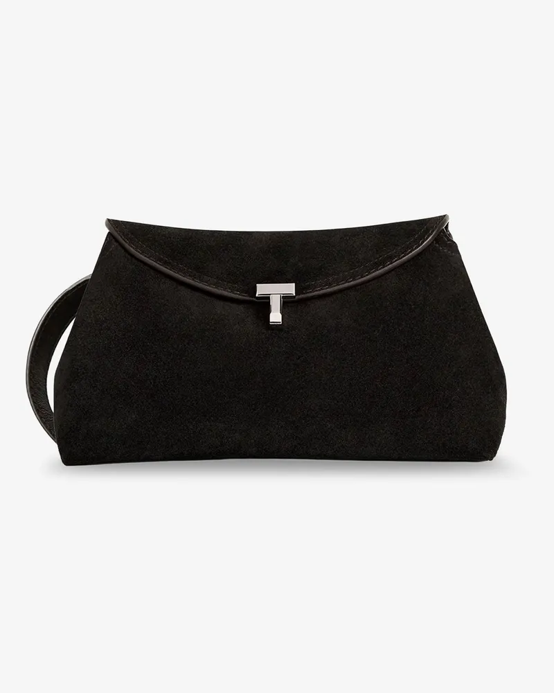 Totême T-Lock suede handbag -  - gender_Woman Brown