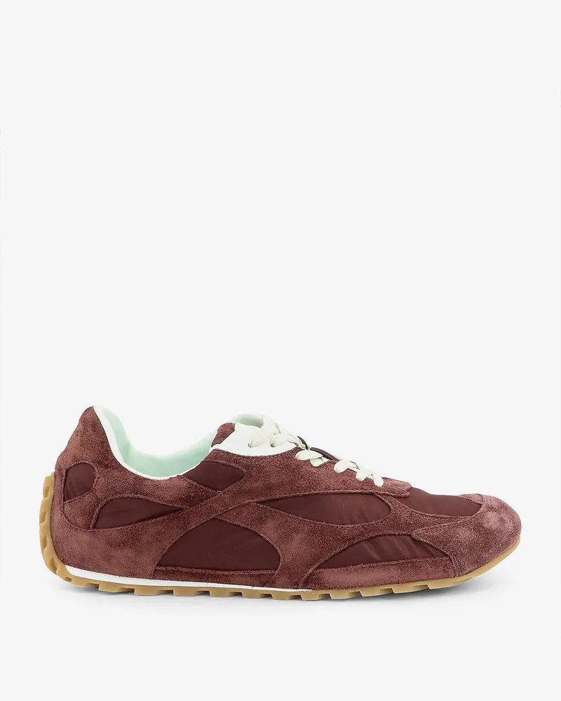 Bottega Veneta Orbit Flash suede and nylon sneakers -  - gender_Man Purple