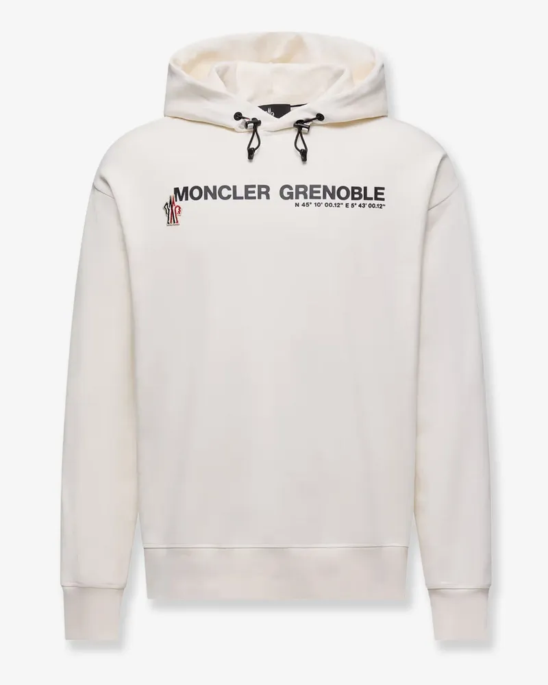 Moncler Cotton hooded sweatshirt -  - gender_Man White