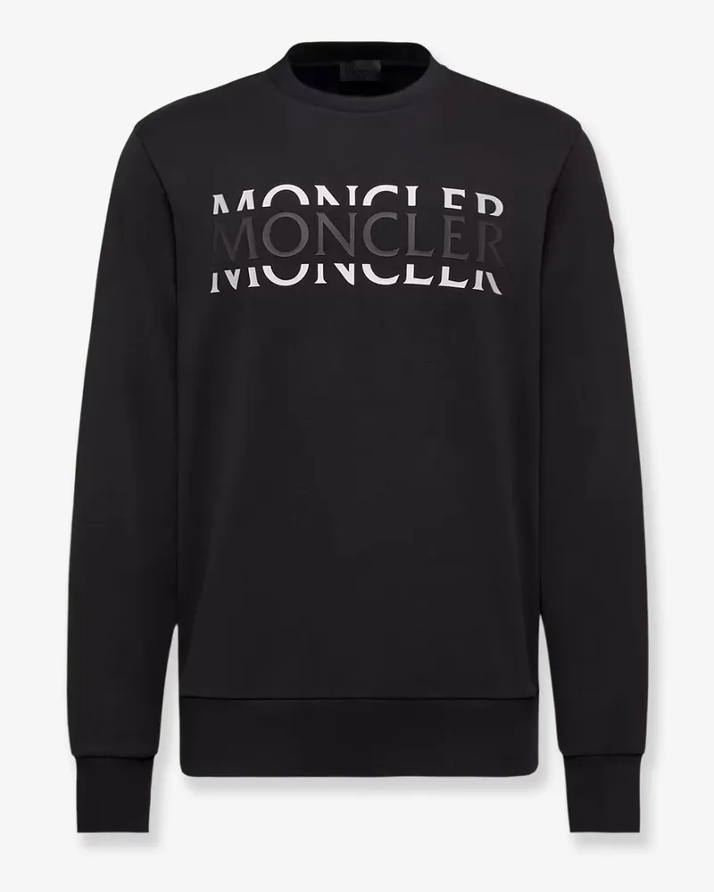 Moncler Cotton sweatshirt with Logo print -  - gender_Man Black