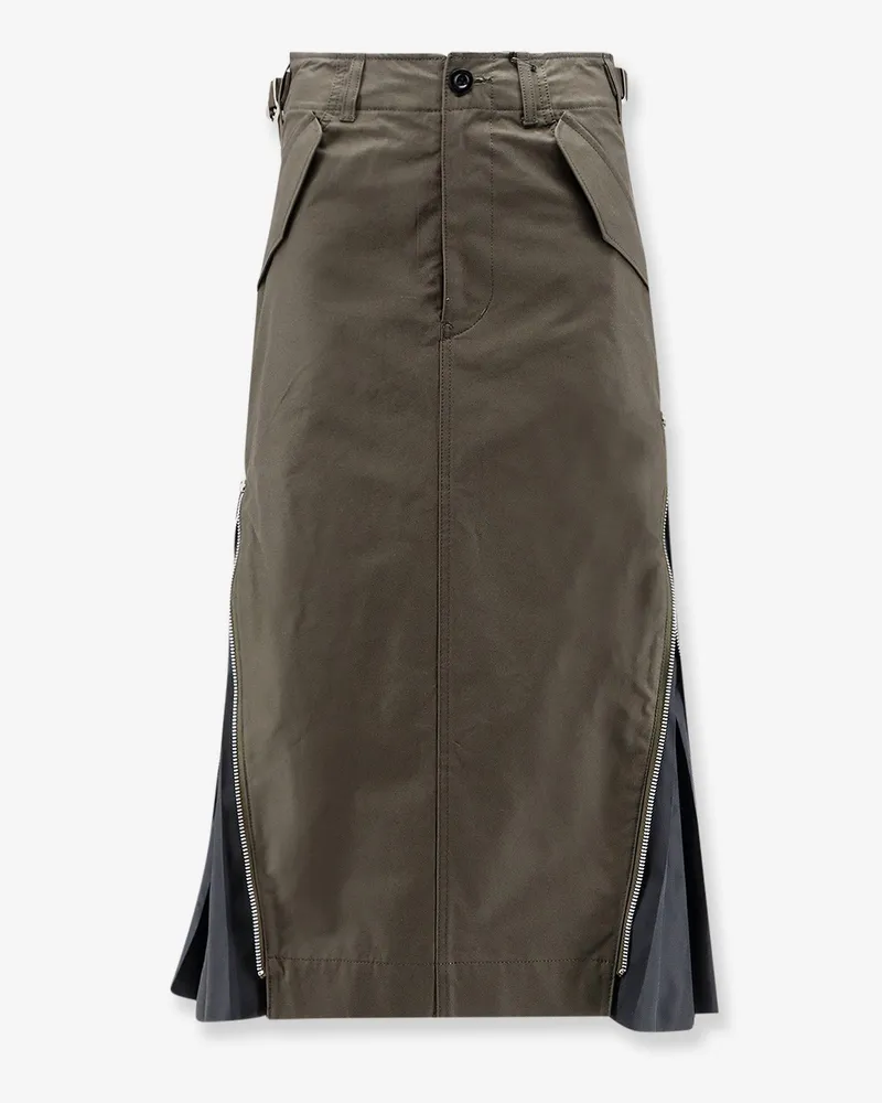 Sacai Cotton skirt -  - gender_Woman Green