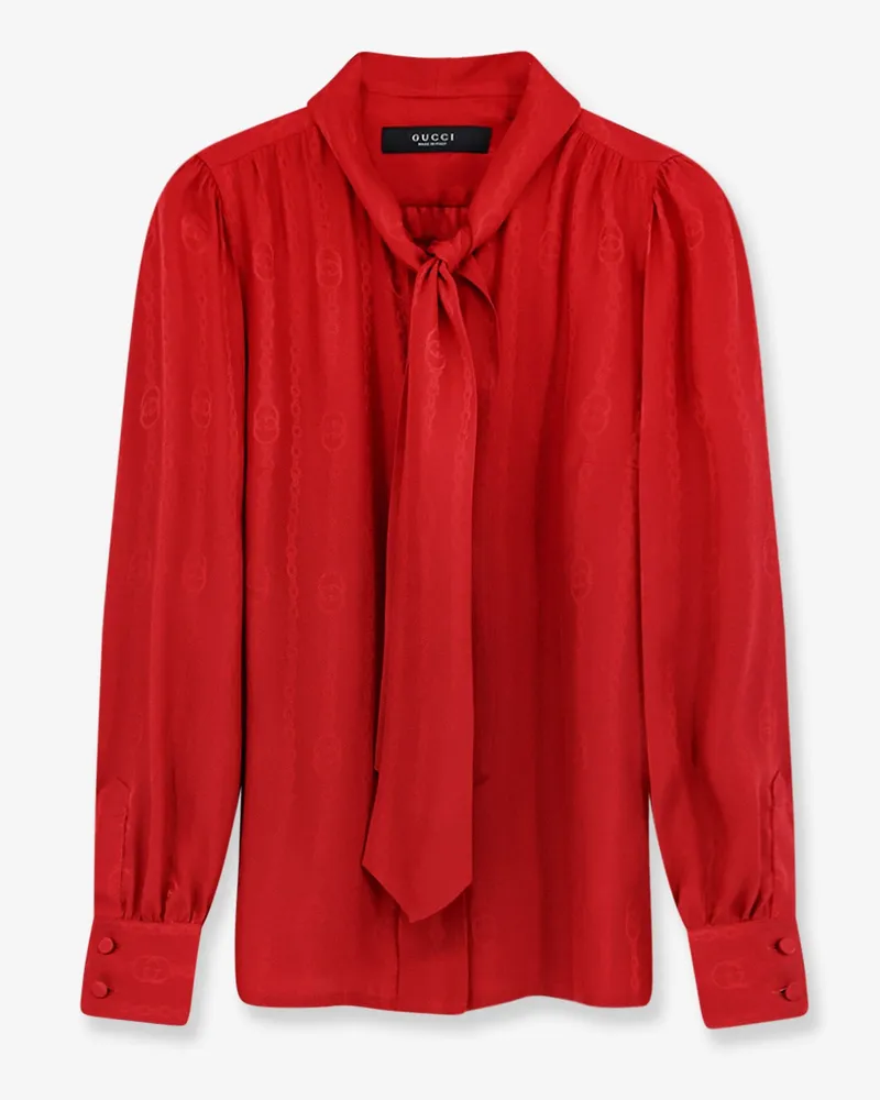Gucci Silk shirt with bow -  - gender_Woman Red