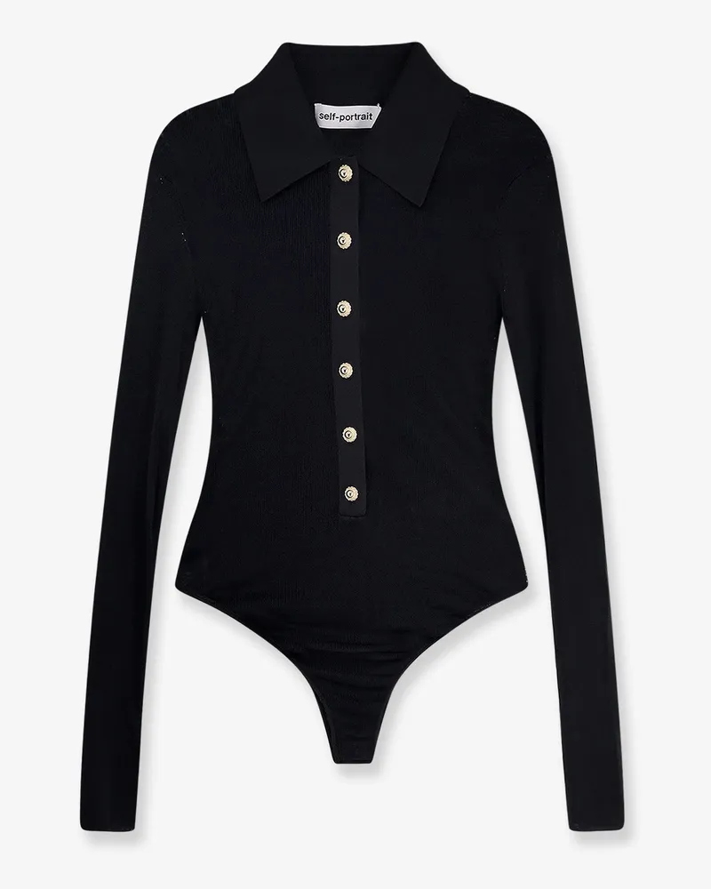 Self-Portrait Vicose bodysuit -  - gender_Woman Black