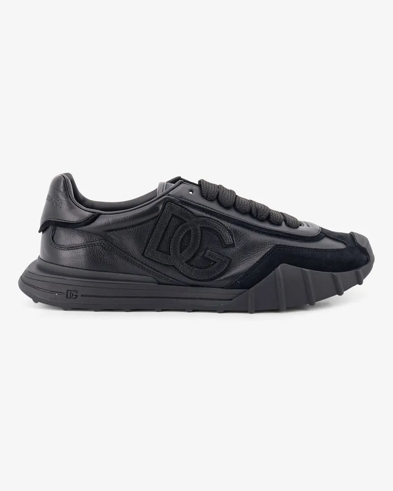 Dolce & Gabbana DG Athletic leather sneakers -  - gender_Man Black