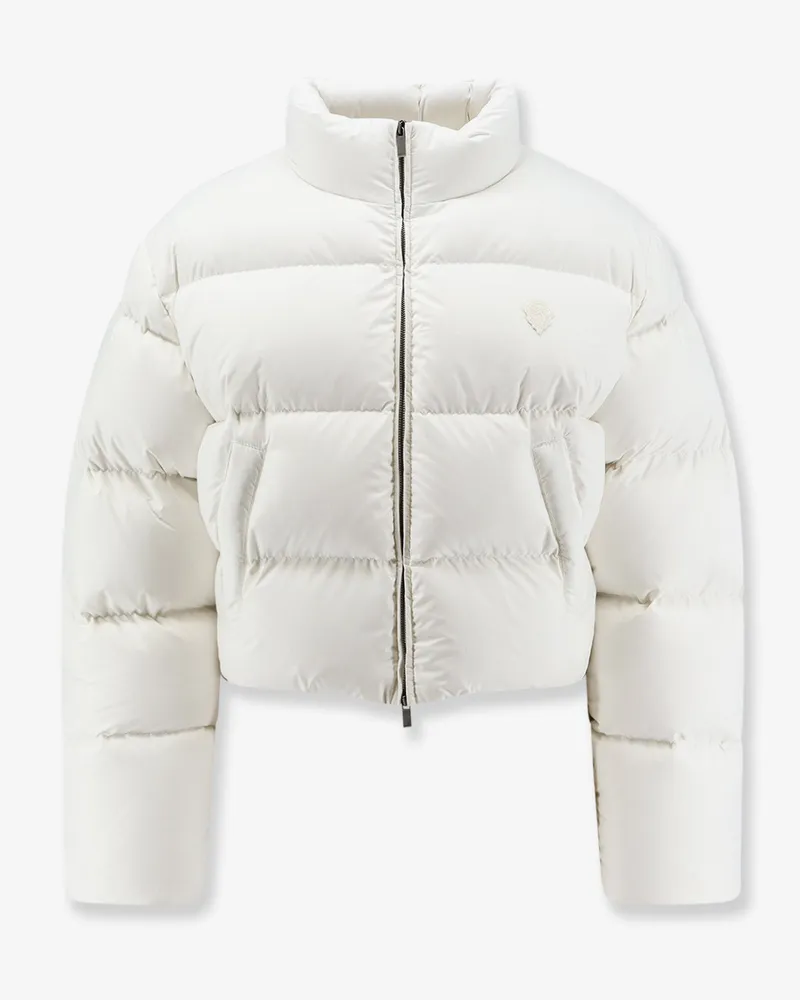 Gucci Crop Fit down jacket with crest -  - gender_Woman White