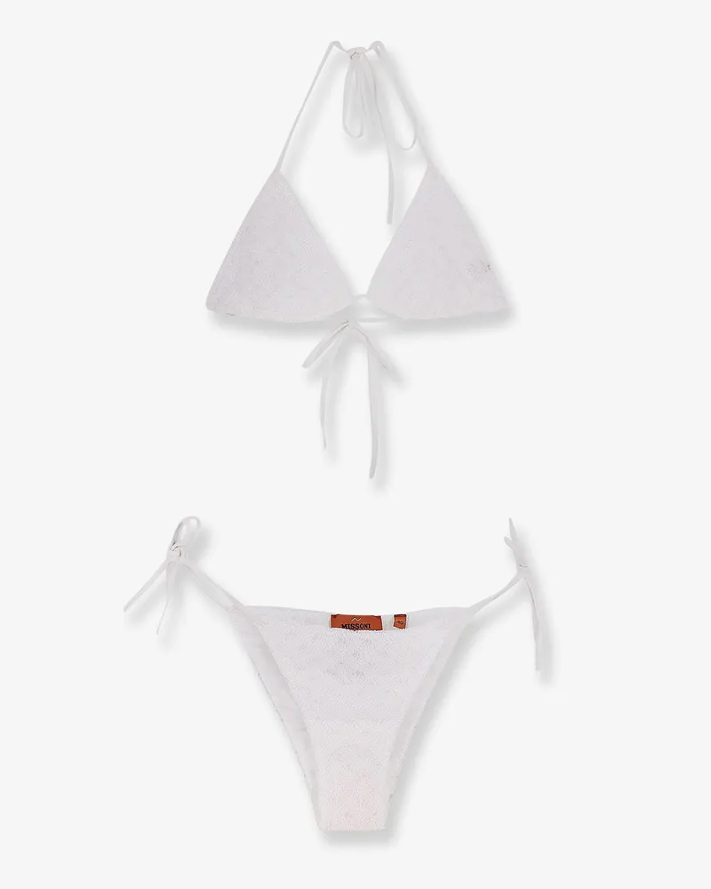 Missoni Embroidered and lined bikini -  - gender_Woman White