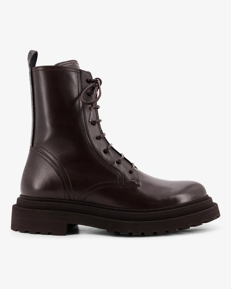Brunello Cucinelli Leather ankle boots -  - gender_Woman Brown
