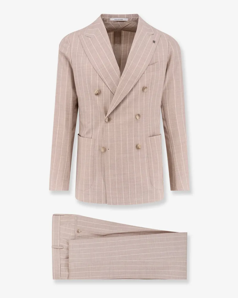 Tagliatore Virgin wool and silk suit -  - gender_Man Beige
