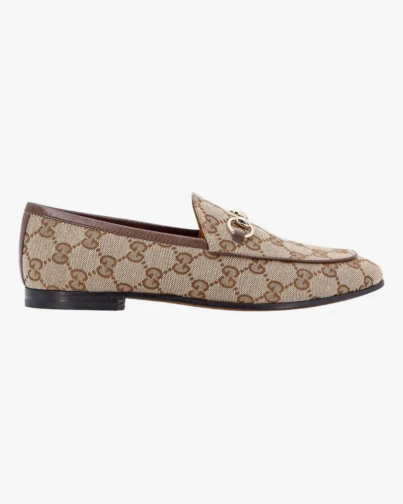 Gucci GG fabric Jordaan loafers -  - gender_Woman Beige
