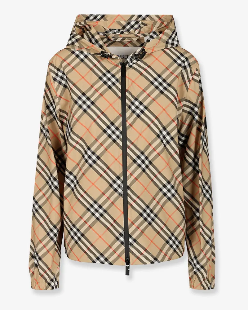 Burberry Salcombe Traditional Check nylon jacket -  - gender_Woman Beige