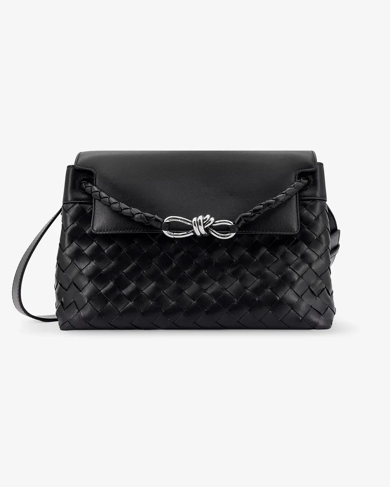 Bottega Veneta Andiamo messenger leather bag with Intrecciato motif -  - gender_Man Black
