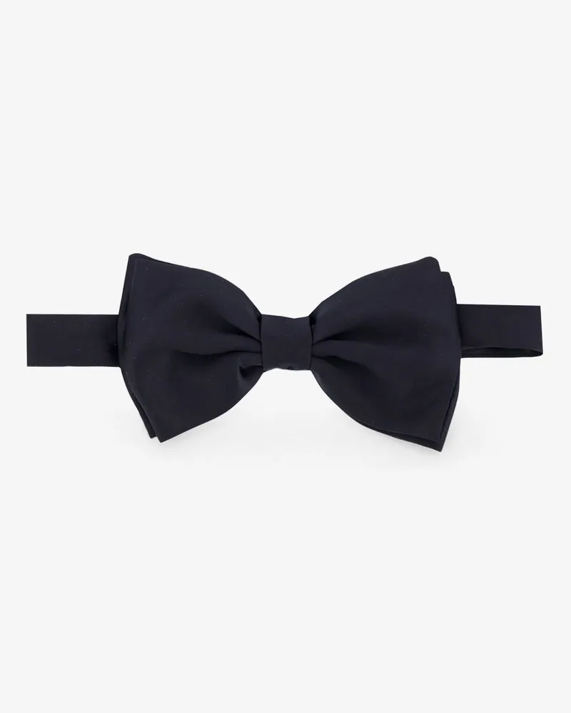 LARDINI Satin bow tie -  - gender_Man Blue