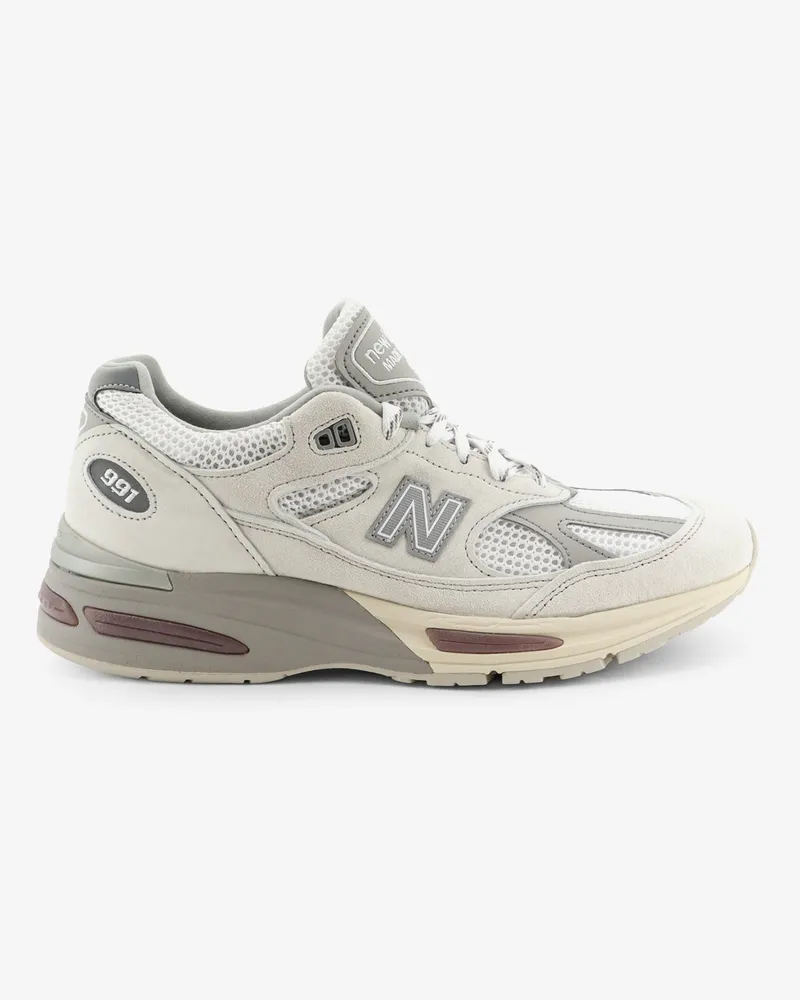 New Balance U991 sneaker in mesh and suede -  - gender_Man Grey