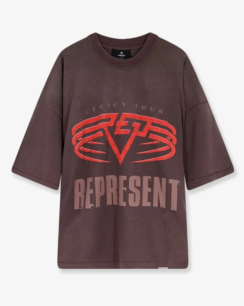 REPRESENT Living Legacy reversible organic cotton and hemp T-shirt -  - gender_Man Brown
