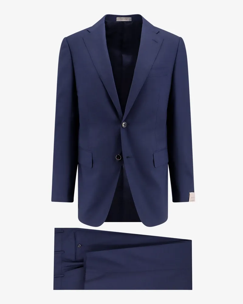 Corneliani Virgin wool suit -  - gender_Man Blue