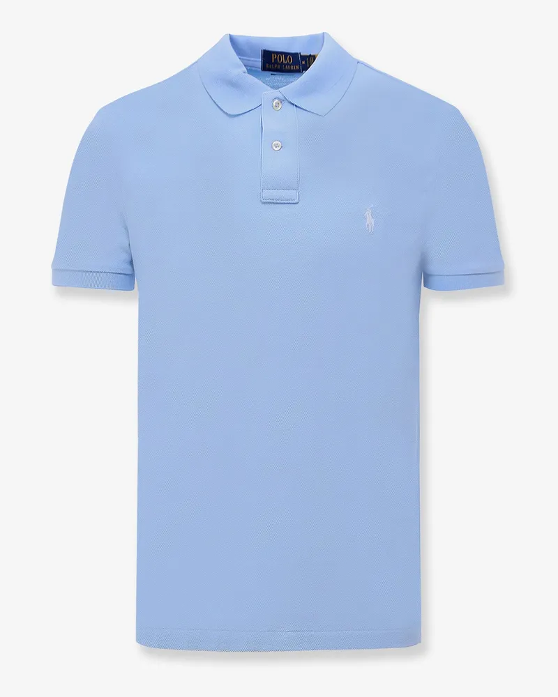 Ralph Lauren Cotton polo shirt with logo embroidery -  - gender_Man Blue