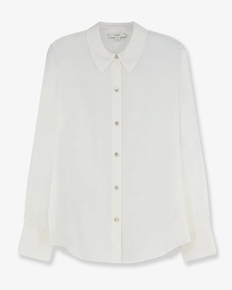 Vince Classic satin shirt -  - gender_Woman White