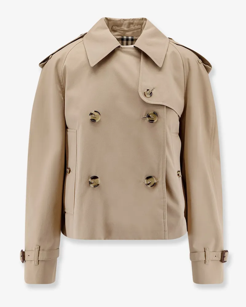 Burberry Haltye organic cotton waterproof jacket -  - gender_Woman Beige