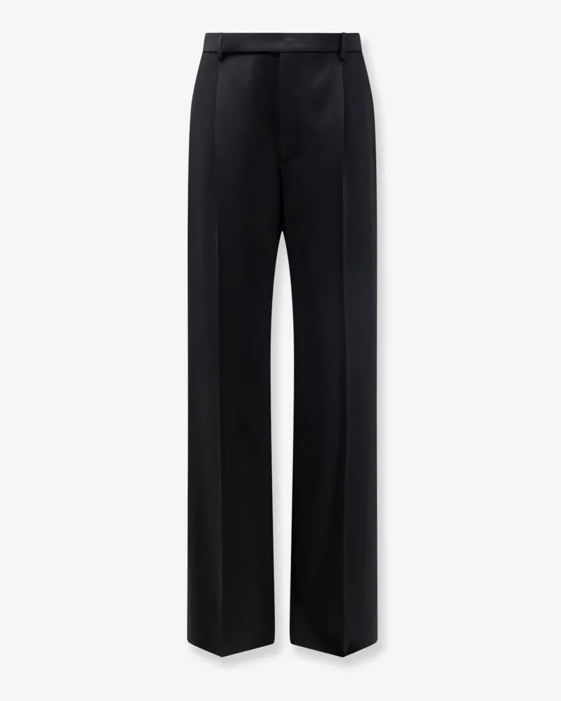 Saint Laurent Fluid tailored certified wool trousers -  - gender_Man Black