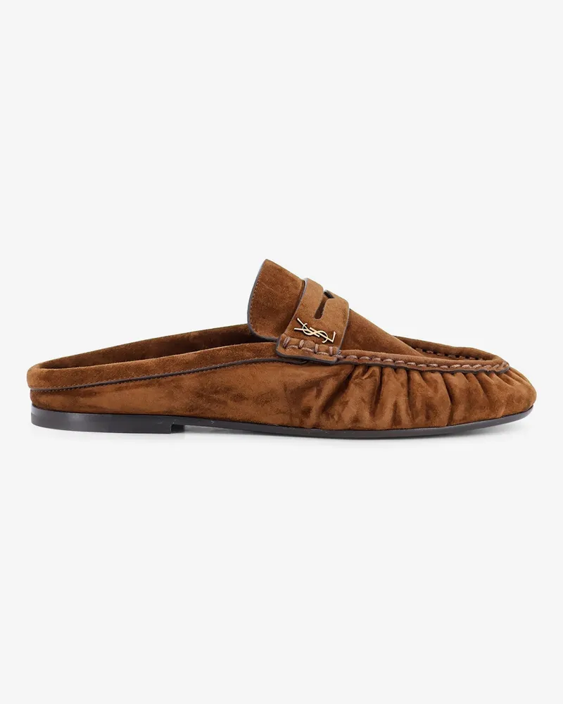 Saint Laurent Le Loafer 05 Moc suede loafer -  - gender_Woman Brown