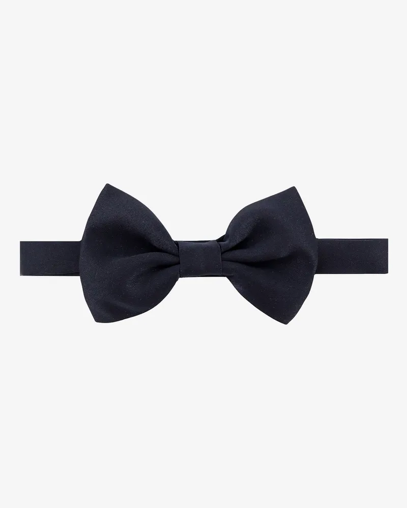 Tagliatore Satin bow tie -  - gender_Man Black