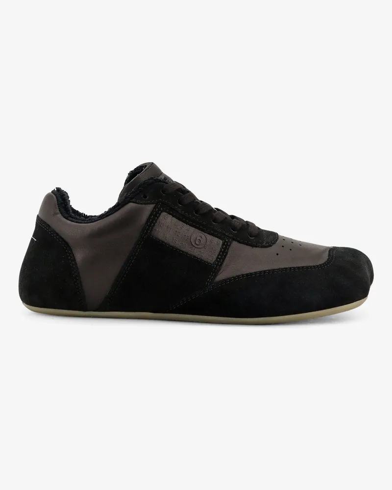 Maison Margiela Anatomic suede and leather sneakers -  - gender_Man Black