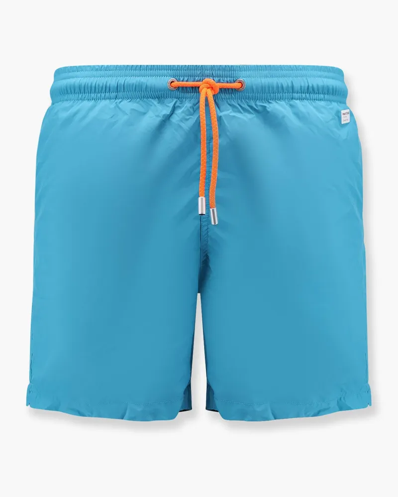 MC2 Saint Barth Lighting Pantone polyester swim trunks with Logo patch -  - gender_Man Blue
