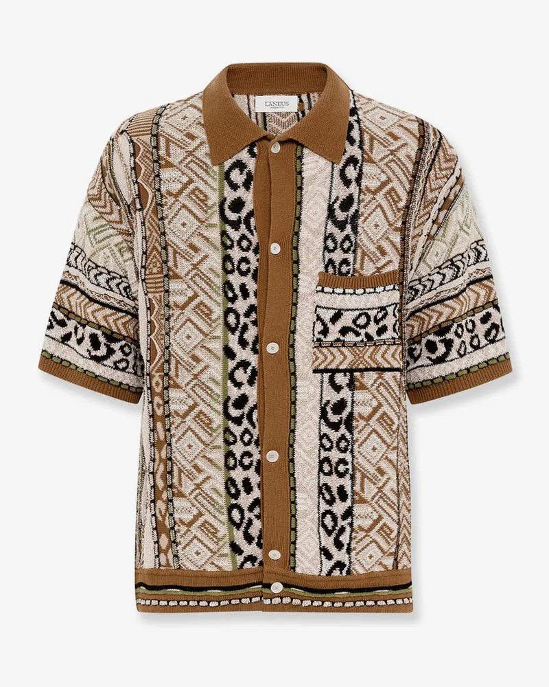 Laneus Multicolor knitted shirt -  - gender_Man Multicolor