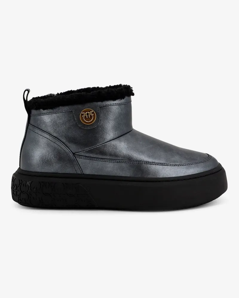 Pinko Yoko 22 leather ankle boots -  - gender_Woman Grey