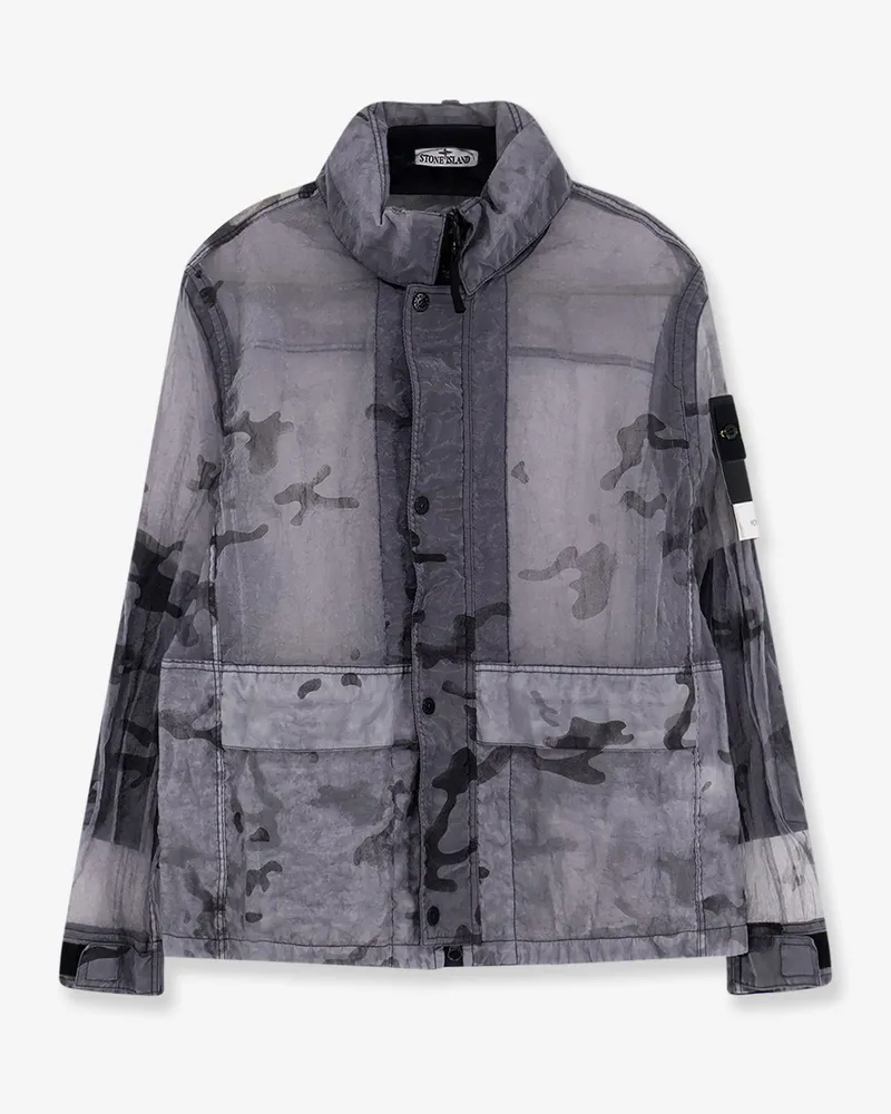 Stone Island Faded Camo Monofilamento-Ovd Jacket -  - gender_Man Grey