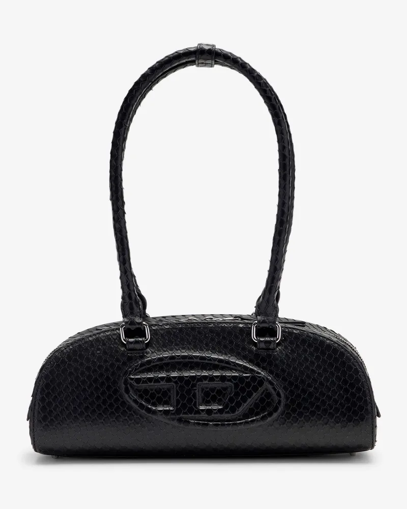 Diesel 1DR python effect leather shoulder bag -  - gender_Woman Black