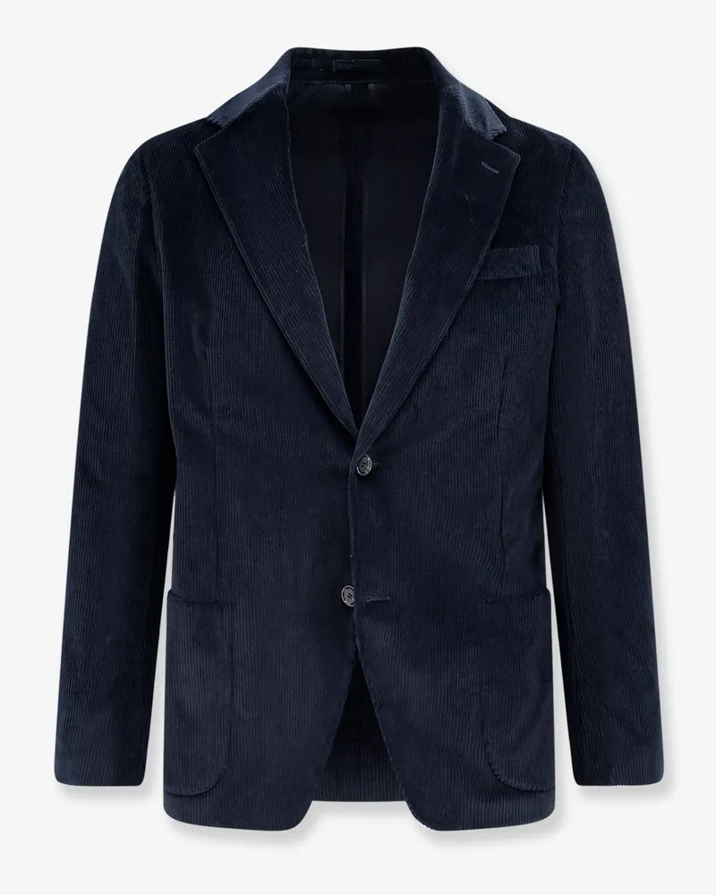 LARDINI Corduroy blazer -  - gender_Man Blue