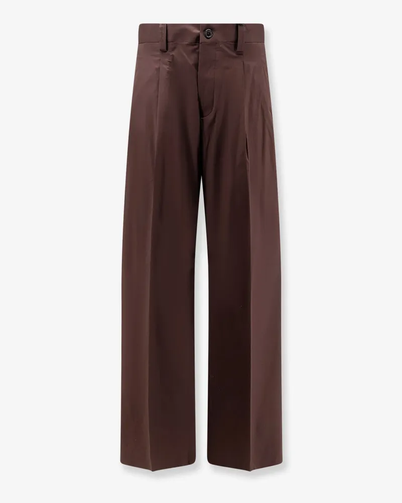 Laneus Cotton blend trousers -  - gender_Man Brown