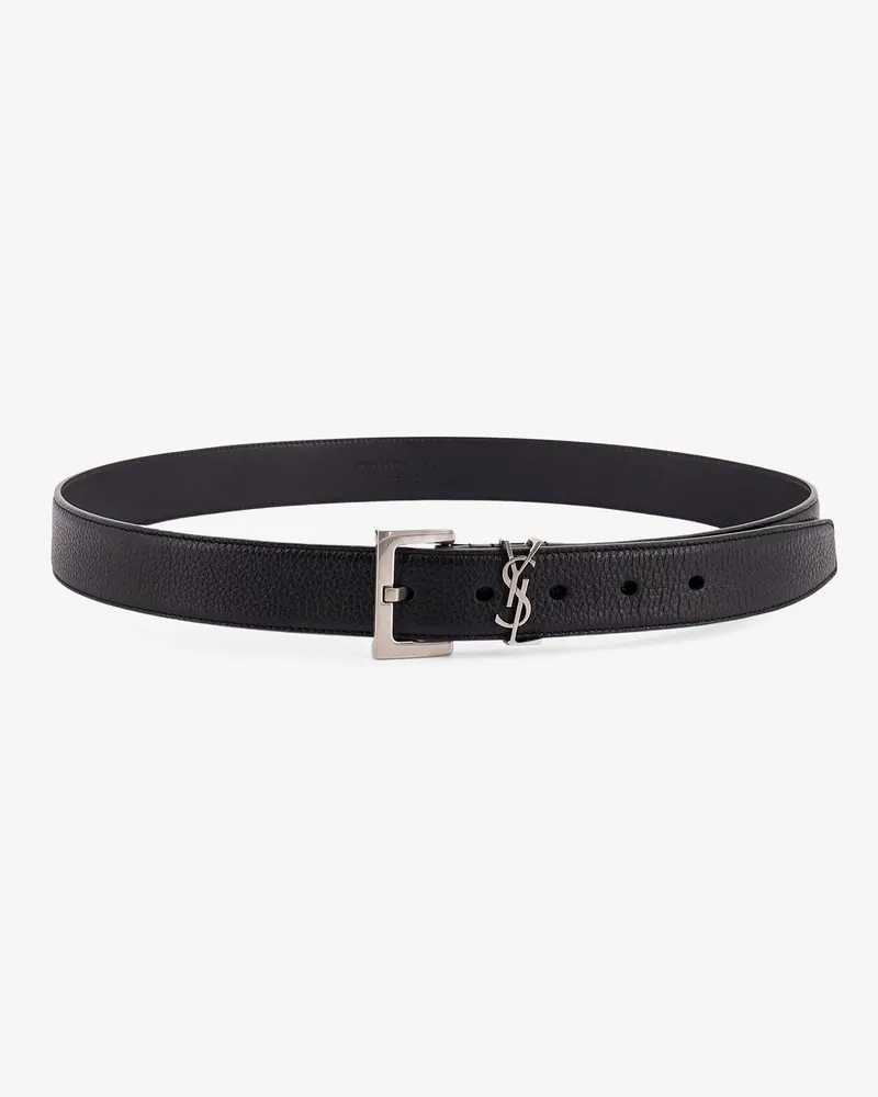 Saint Laurent Leather belt -  - gender_Man Black