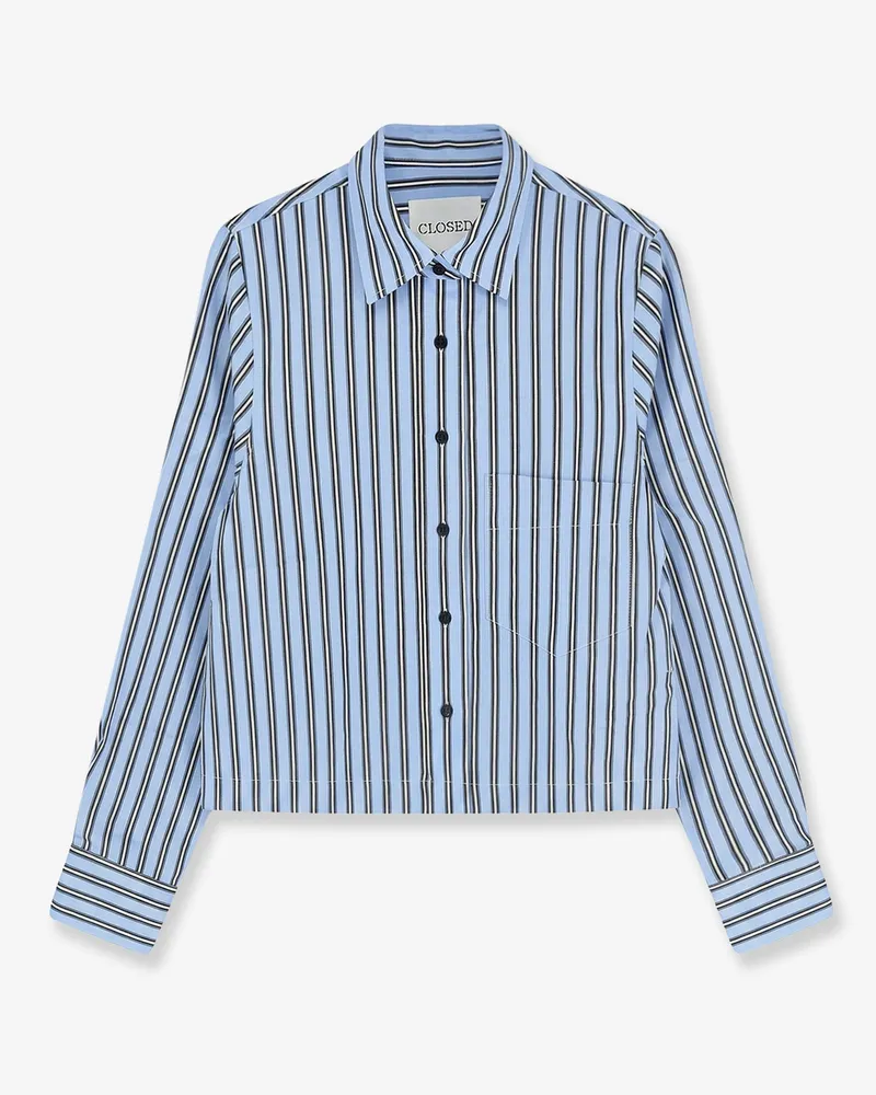 Closed Classic Cropped Shirt -  - gender_Woman Blue
