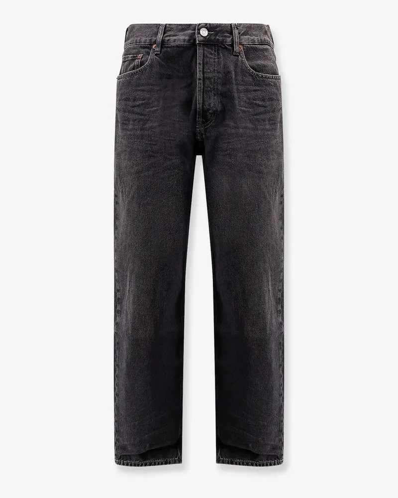 Saint Laurent Long Mick black denim trousers -  - gender_Man Black